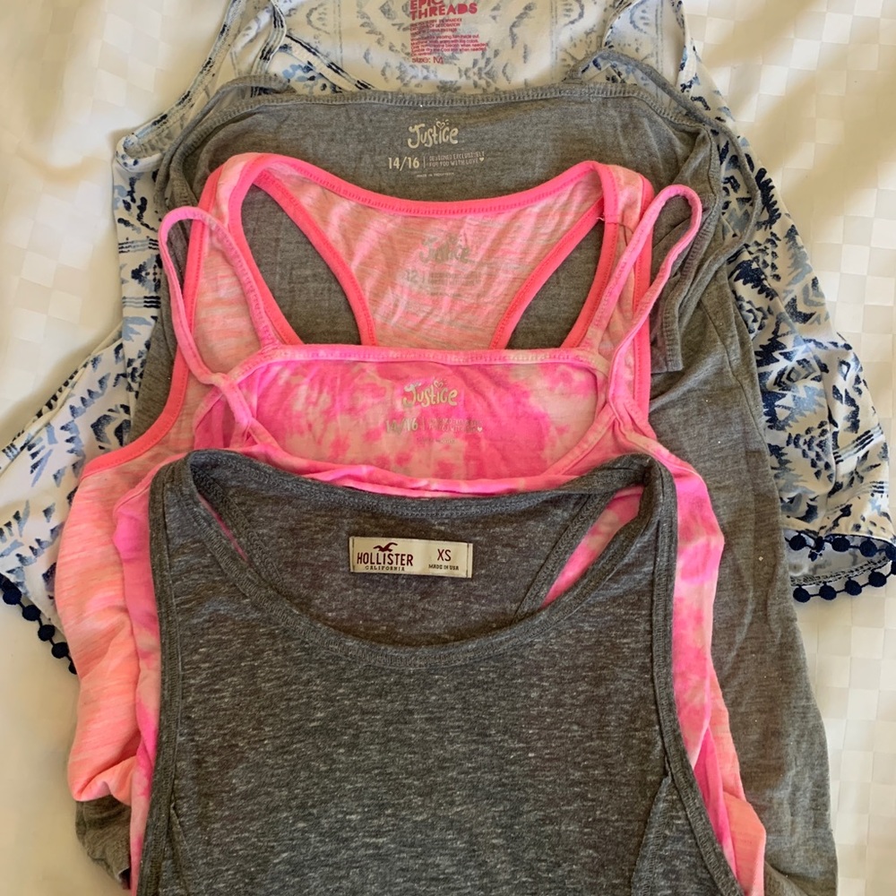 Bundle of big girls tank tops size:12